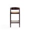 Manhattan Comfort Klismos Counter Stool in Camel and Dark Walnut (Set of 3) 3-CS007-CL - alternate 2